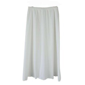 Vintage Kayser Half Slip White Sheer Nylon Tricot USA 1980's USA Lace Trim EUC